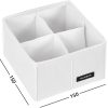 MAKEUP Organizador Con 4 Celdas, Blanco (15X15X10Cm) Organizadores Ropa Interior