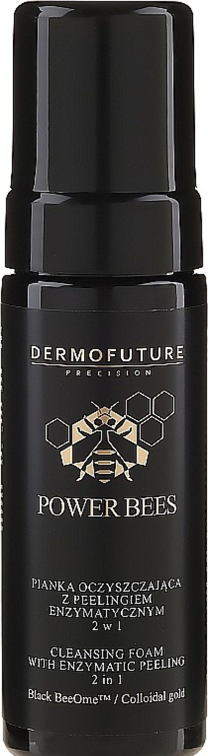 DermoFuture Espuma De Limpieza Facial Y Peeling Enzim Tico 2En1 Con Oro Coloidal Espumas Y Mousse