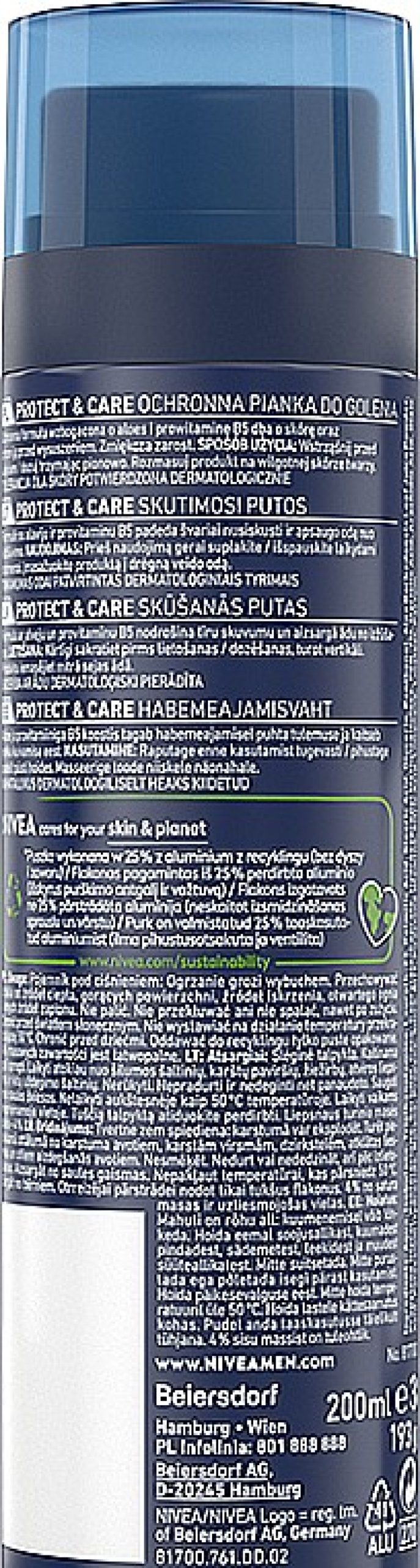 NIVEA Espuma De Afeitar Con Aloe Vera Espumas De Afeitar