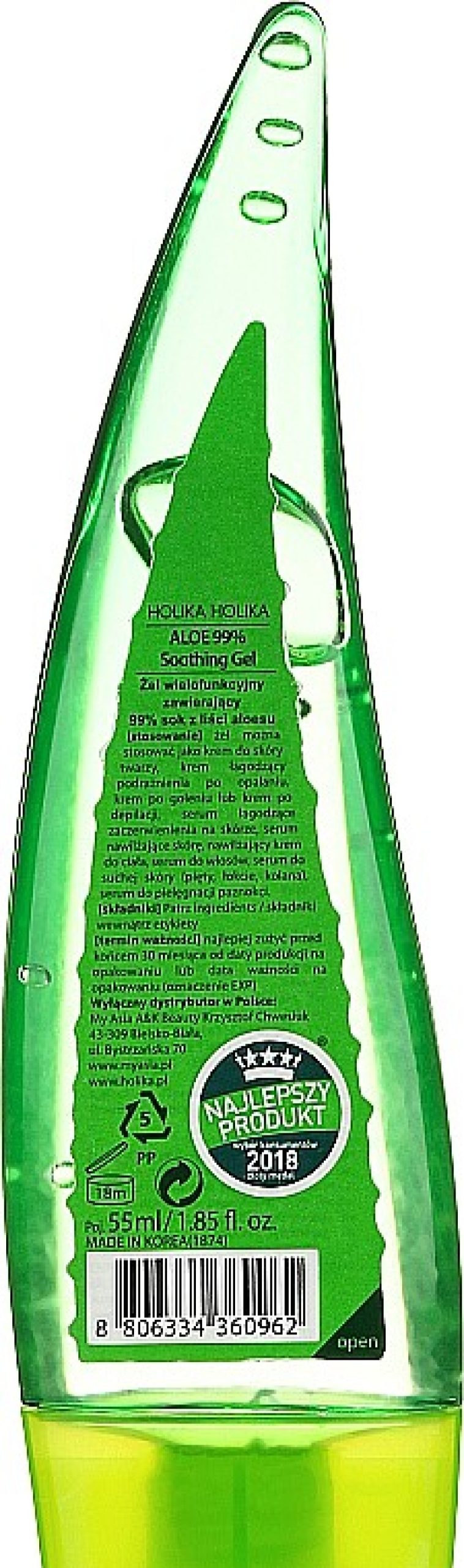 Holika Holika Gel Facial Y Corporal Ligero Calmante Antiirritaciones Con 99% Aloe Vera Hidrataci N