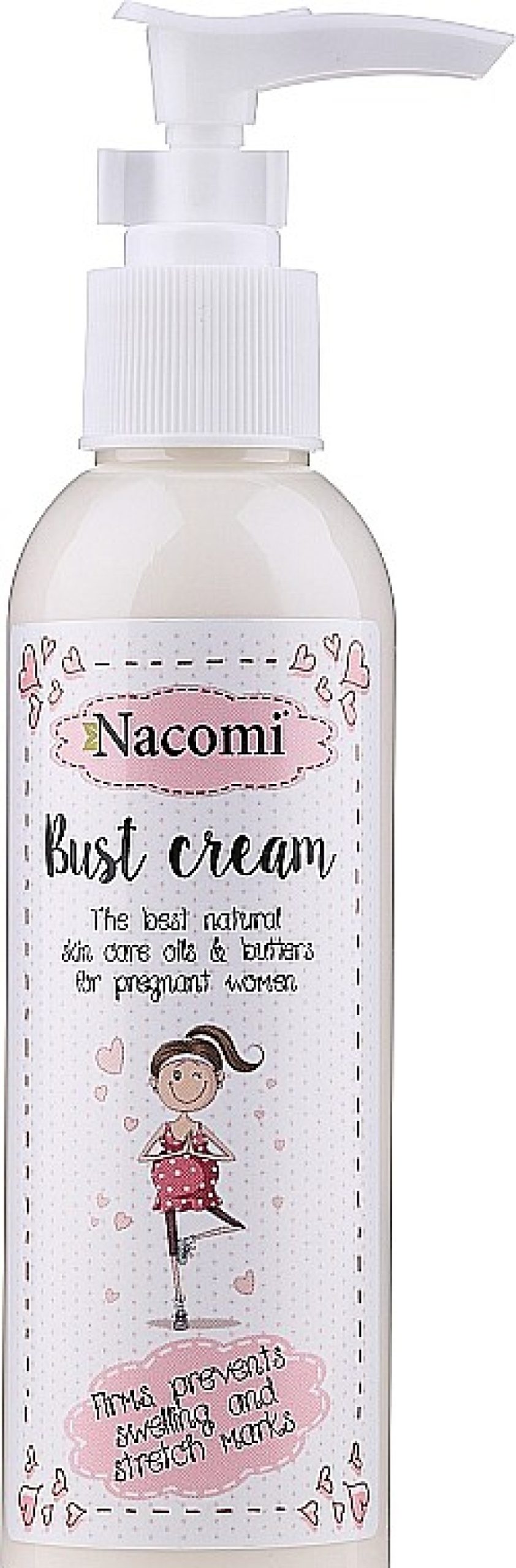 Nacomi Crema De Busto Antiestr As Con Aceite De Almendras, Arg N Y Jojoba Cuidado De Pecho