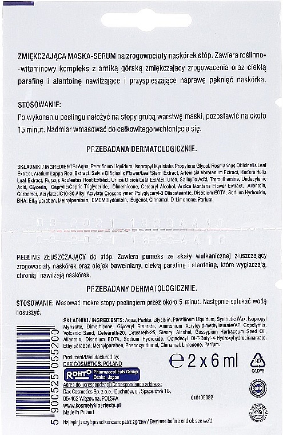 Bielenda Professional Mascarilla Para Pies, 2En1 Mascarillas Y Exfoliantes