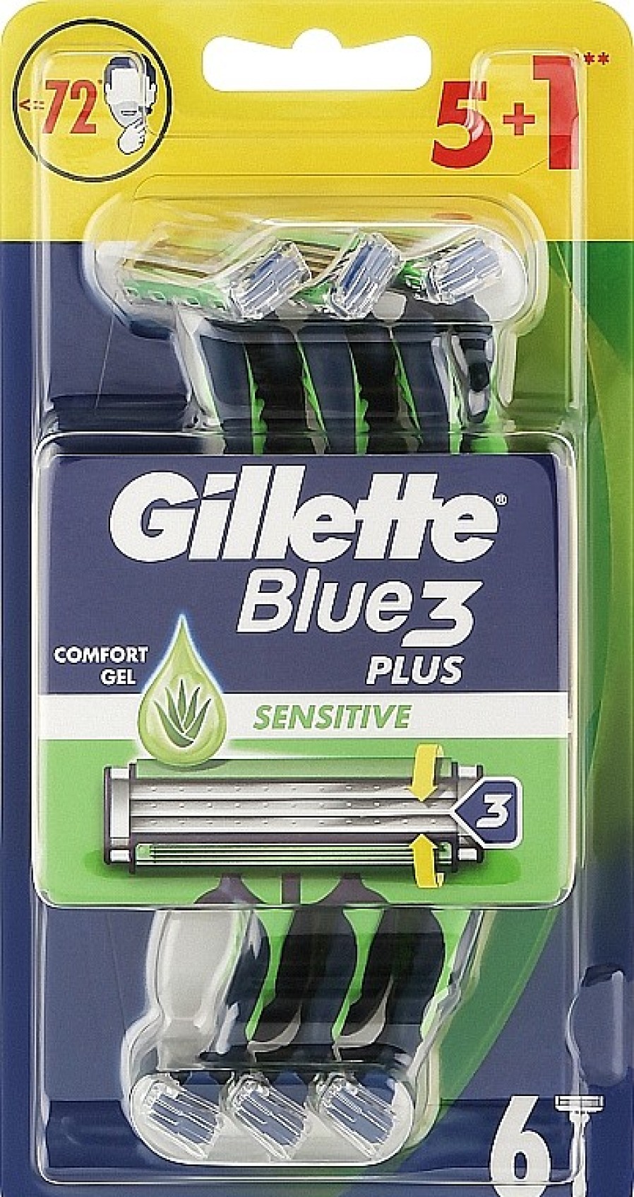 Gillette Maquinillas De Afeitar Desechables, 6Uds. Maquinillas De Afeitar