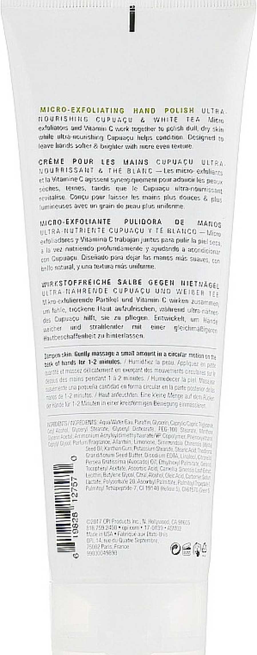 OPI Micro-Exfoliante De Manos Nutritivo Con Extracto De Cacao Blanco Y T Blanco Mascarillas Y Exfoliantes