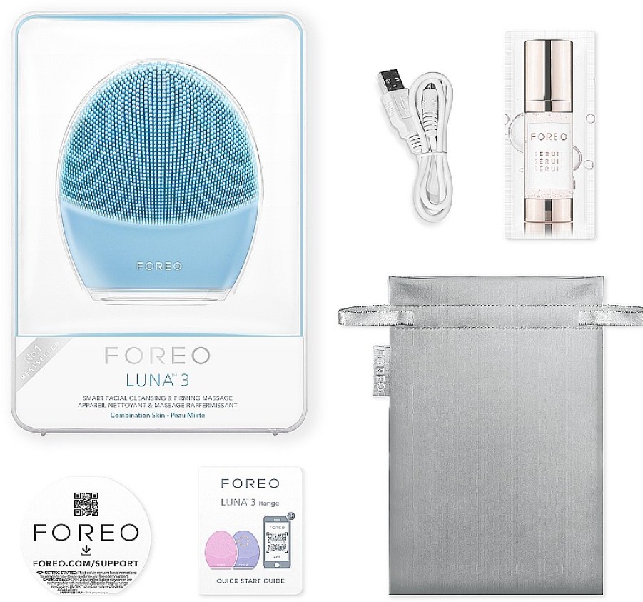 Foreo Cepillo S Nico De Limpieza Y Masaje Facial, Pieles Mixtas Cepillos De Limpieza Facial