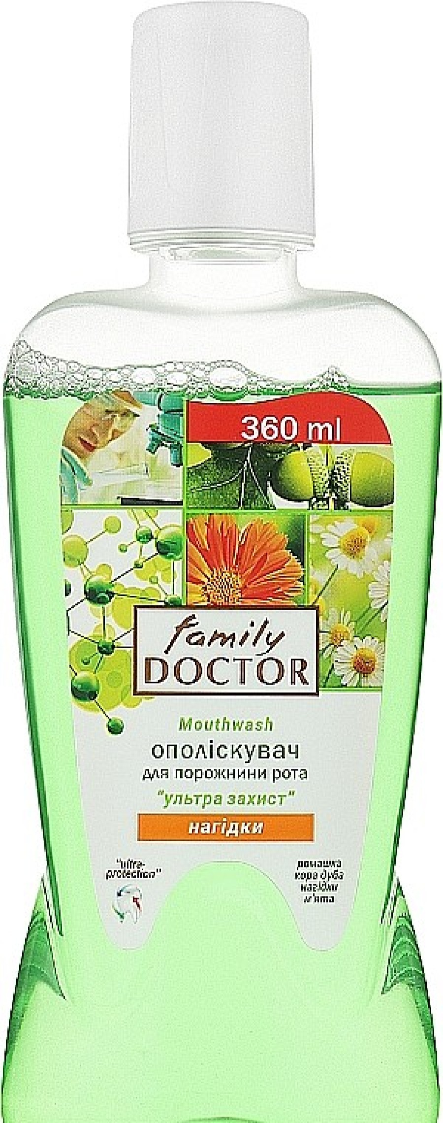 Family Doctor Enjuague Bucal Con Aceite De Menta Y Extracto De Cal Ndula Enjuagues Bucales