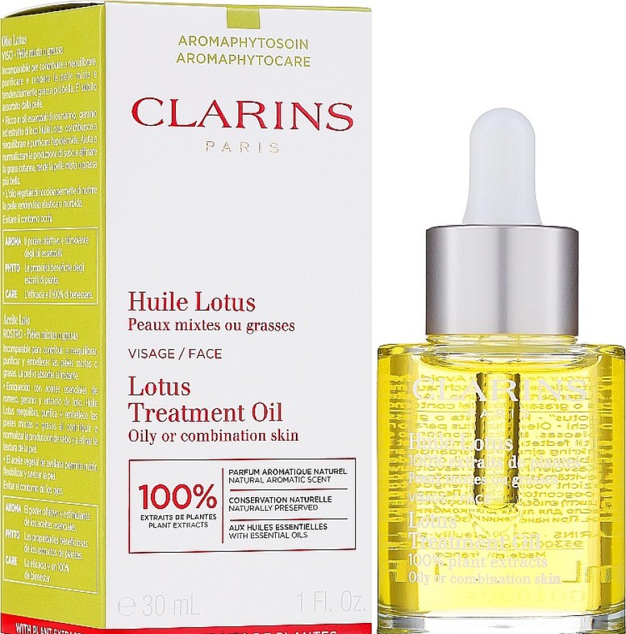 Clarins Aceite Tratamiento Facial Nutritivo Con Extracto De Flor De Loto Aceites