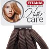 Titania Gomas De Pelo, Color Marr N, 6Uds. Pinzas, Clips Y Coleteros