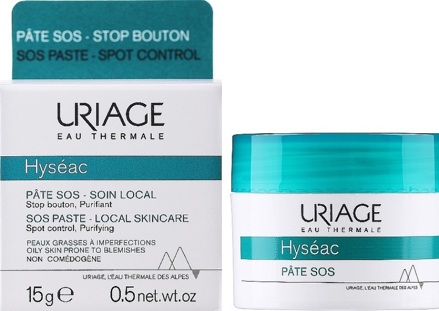 Uriage Pasta Facial Antiacn Con Arcilla Verde, Para Uso Localizado Piel Problem Tica