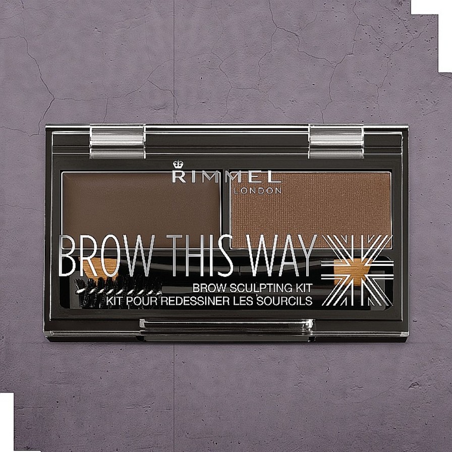 Makeup Revolution Rimmel Brow This Way Eyebrow Sculpting Kit Sombras De Cejas