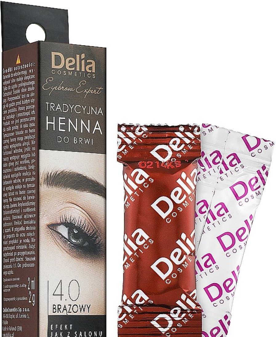 Delia Delia Brow Dye Henna Traditional Brown Tintes Para Cejas Y Pesta As