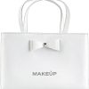 MAKEUP Bolso Con Lazo, Blanco (24X15,5Cm) Neceseres