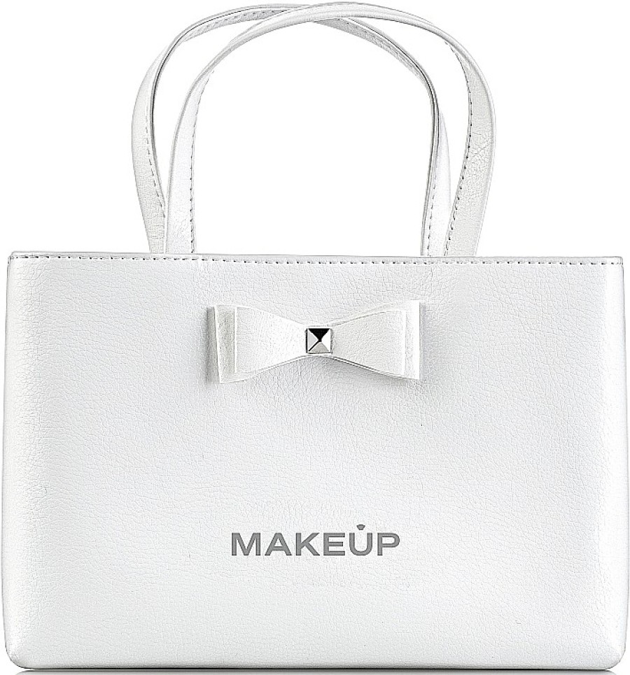 MAKEUP Bolso Con Lazo, Blanco (24X15,5Cm) Neceseres