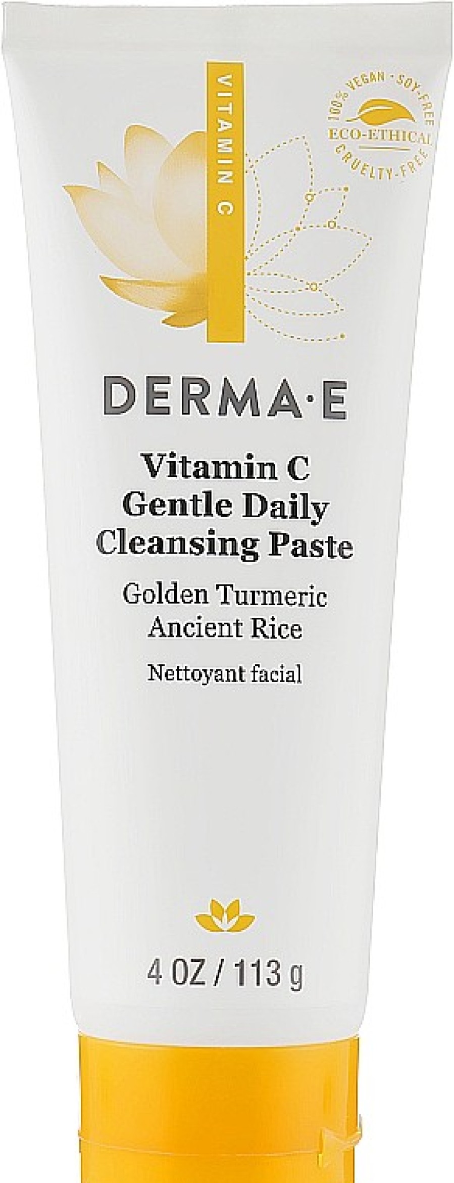 Derma E Pasta Iluminadora Suave De Uso Diario Con Vitamina C, 2En1 Piel Problem Tica