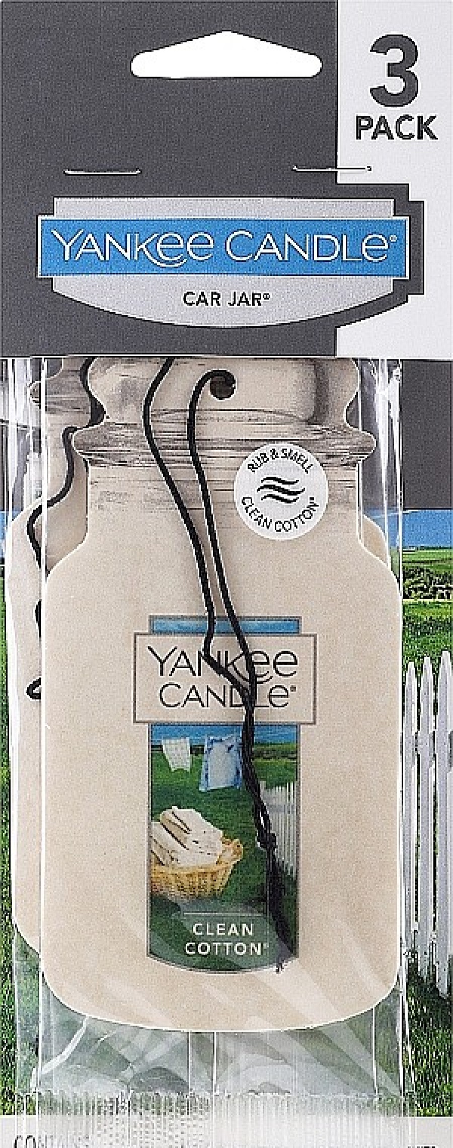 Yankee Candle Set Ambientadores De Coche, Algod N Limpio Ambientadores De Coche