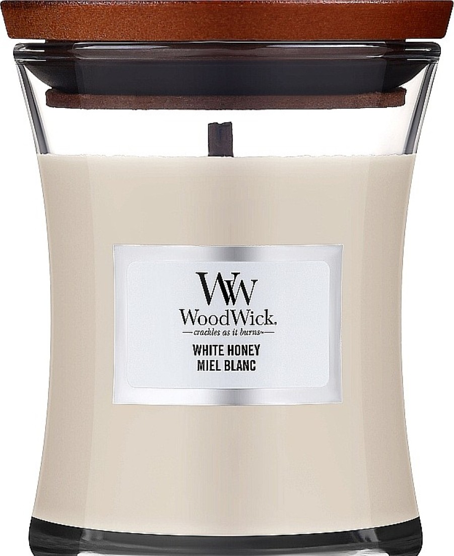 WoodWick Vela Perfumada, Miel Blanca Velas Y Perlas Arom Ticas