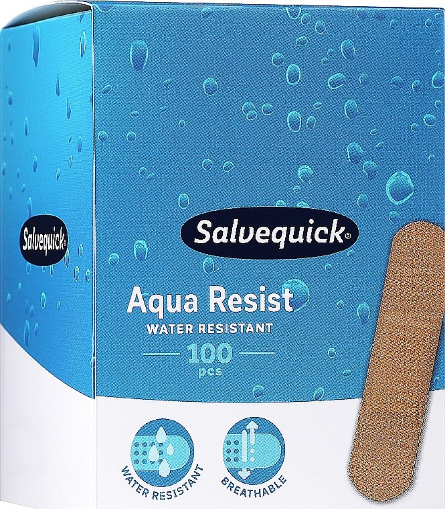 Salvequick Tiritas Resistentes Al Agua, Medianas Ap Sitos