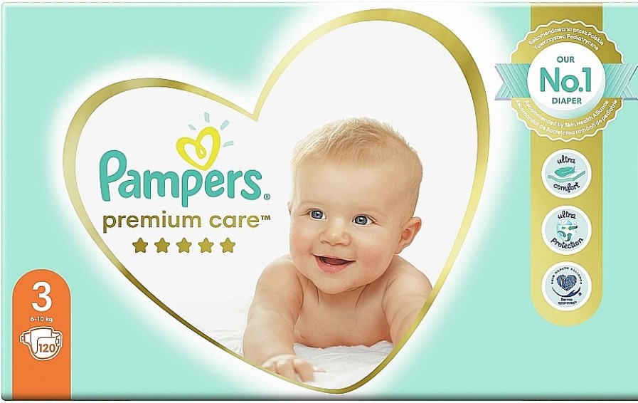 Pampers Pa Ales, Pampers Premium Care, Talla 3 (6-10 Kg), 120 Uds. Pa Ales