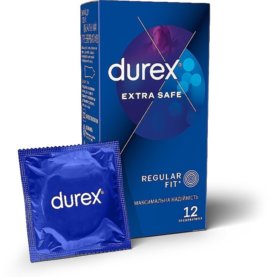 Durex Preservativos Extra Seguros, 12Uds. Preservativos