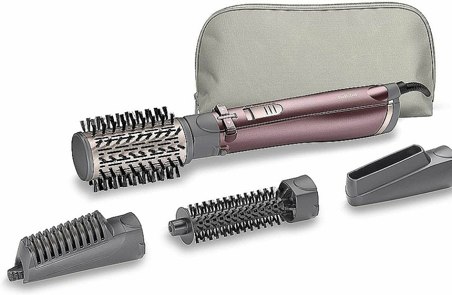 BaByliss Cepillo De Aire I Nico Con 4 Cabezales Intercambiables Y Cable Giratorio Secadores, Rizadores Y Planchas