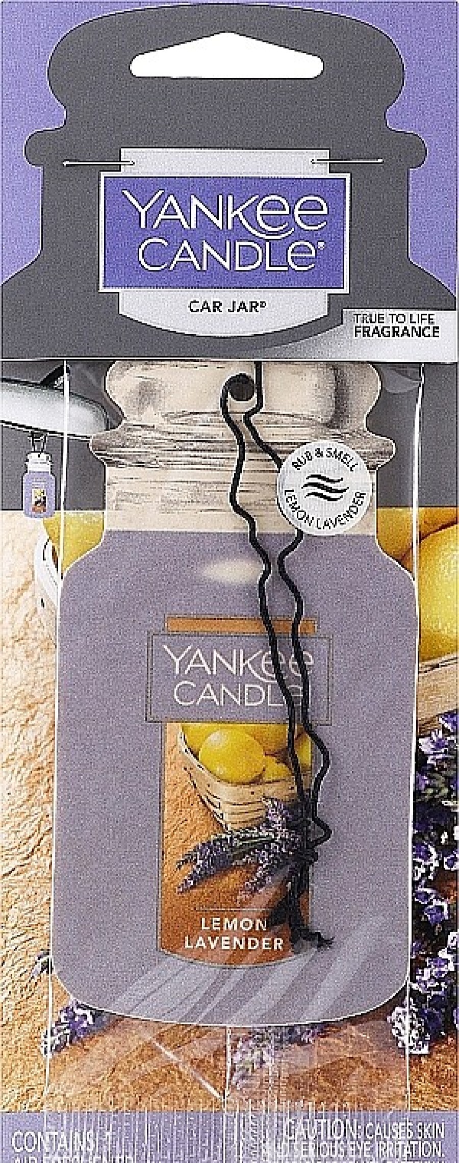 Yankee Candle Ambientador De Coche Con Aroma A Lim N Y Lavanda Ambientadores De Coche