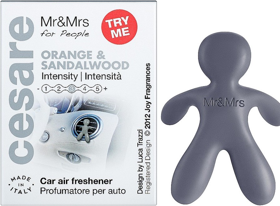 Mr&Mrs Mr&Mrs Fragrance Cesare Orange & Sandalwood Silver Ambientadores De Coche