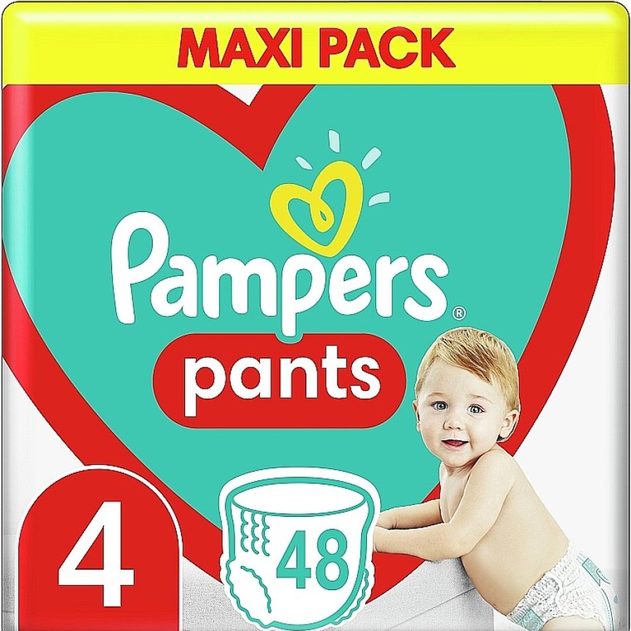 Pampers Pa Ales Braguita,Pants, Talla 4, 9-15 Kg, 48 Uds. Pa Ales