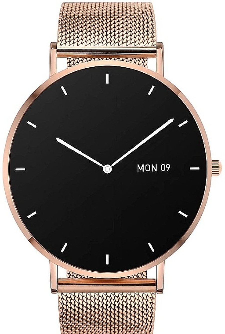 Garett Smartwatch Para Mujer Con Correa De Color Oro Rosa Smartwatches