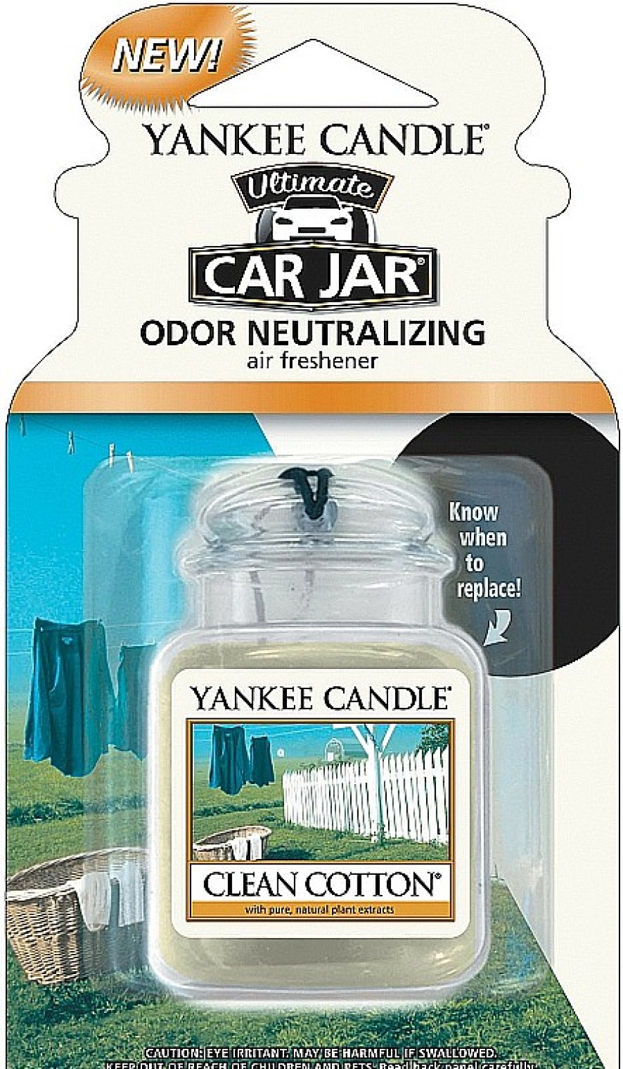 Yankee Candle Ambientador De Coche "Algod N Limpio" Ambientadores De Coche