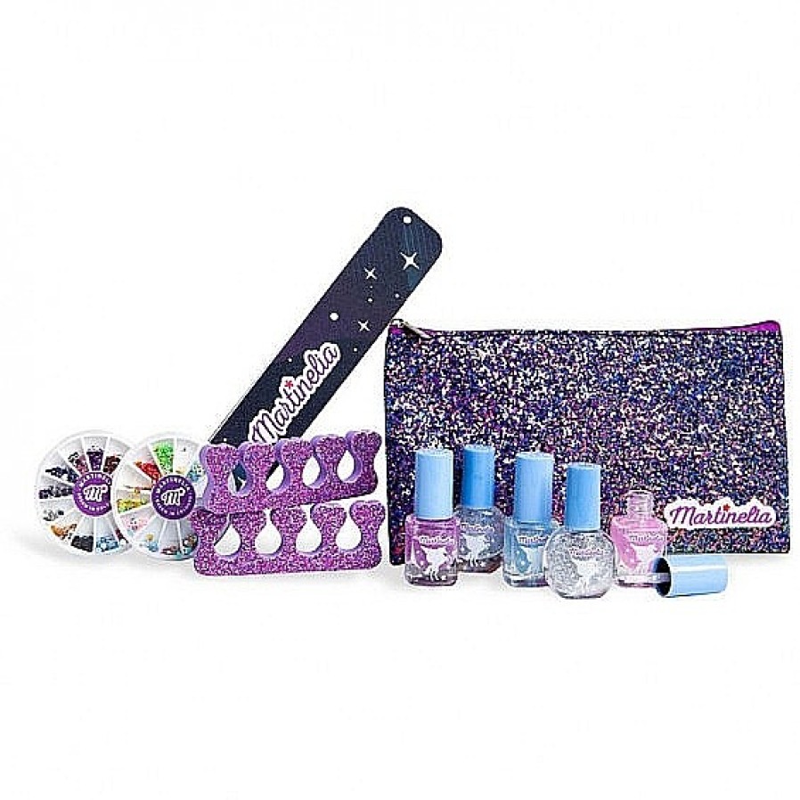 Lip Smacker Martinelia Galaxy Dreams Nail Set & Cosmetic Bag Separadores De Pedicura