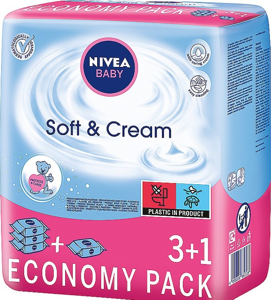 NIVEA Toallitas H Medas Para Beb S 4X63Uds. Toallitas