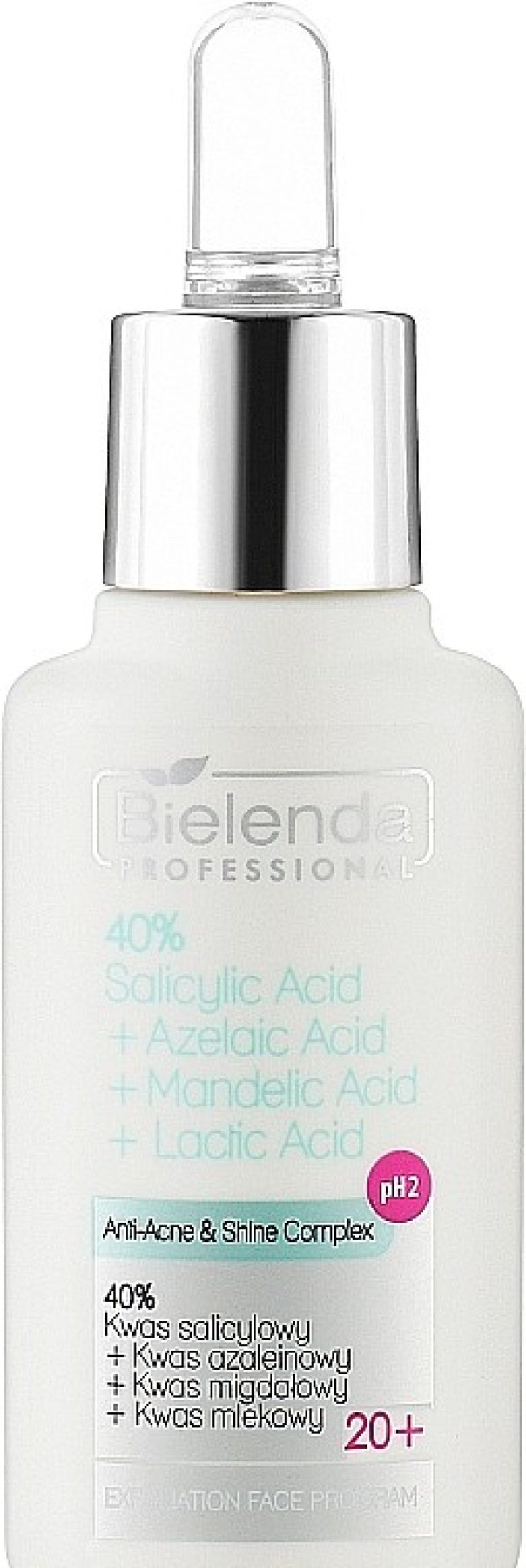 Bielenda Professional Peeling Facial Con 40% De Cido Salic Lico, Azelaico, Mand Lico Y L Ctico Exfoliantes Y Peeling