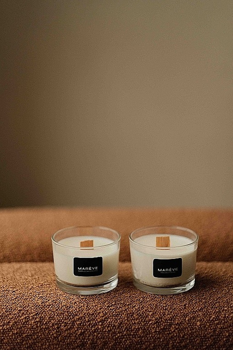 MAREVE Vela Perfumada Con Aroma A Cappuccino Velas Y Perlas Arom Ticas