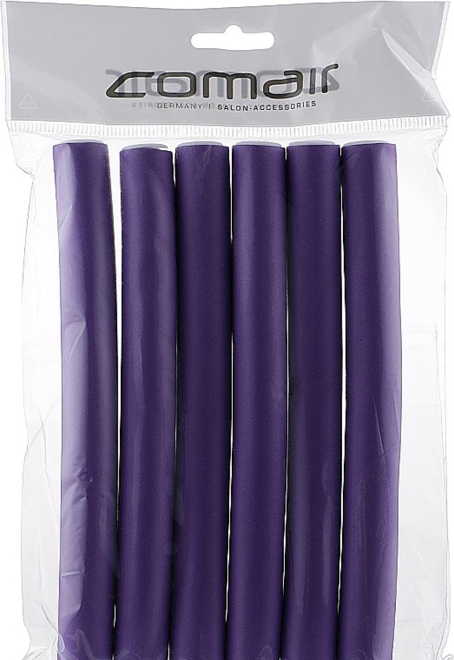 Comair Rulos Flexibles, Color Violeta, 170 Mm, Di . 21 Mm Rulos