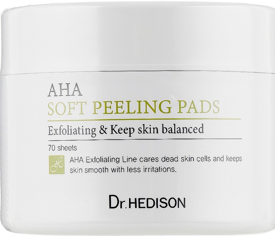 Dr.Hedison Discos Exfoliantes Para Rostro Con Cido Aha Discos De Algod N