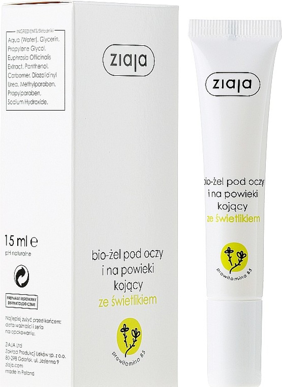 Ziaja Gel Suavizante Para Contorno De Ojos Con Extracto De Eufrasia Geles Contorno De Ojos