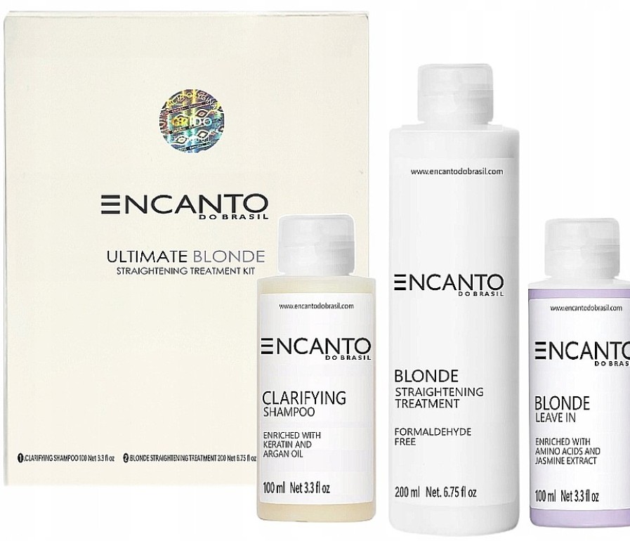 Encanto Encanto Ultimate Blonde Straightening Treatment Kit Queratina