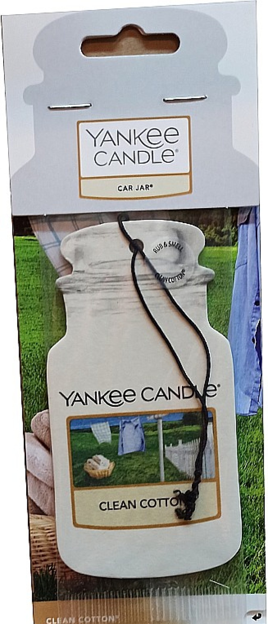 Yankee Candle Ambientador De Coche "Algod N Limpio" Ambientadores De Coche