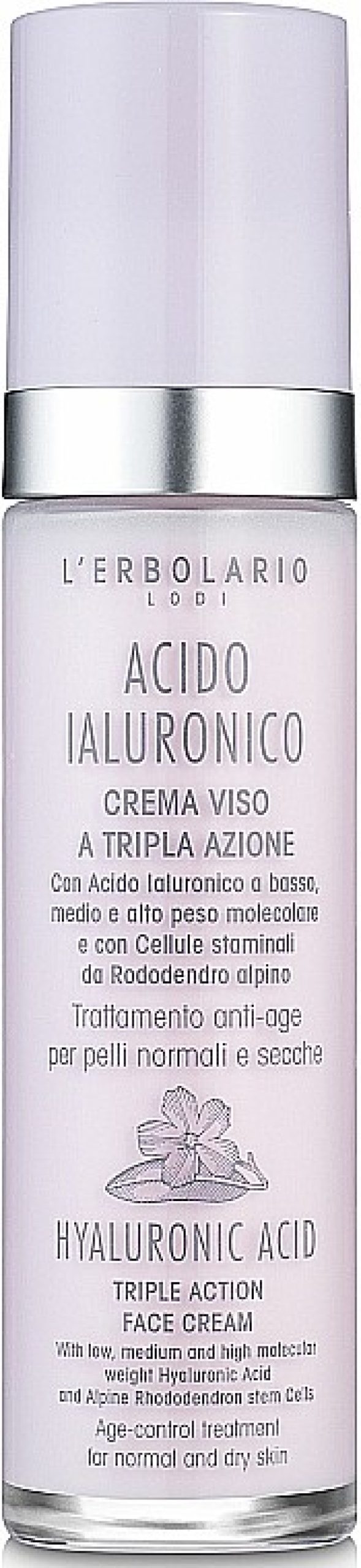 L'Erbolario Crema Facial Para Pieles Normales Y Secas Con Cido Hialur Nico Antienvejecimiento