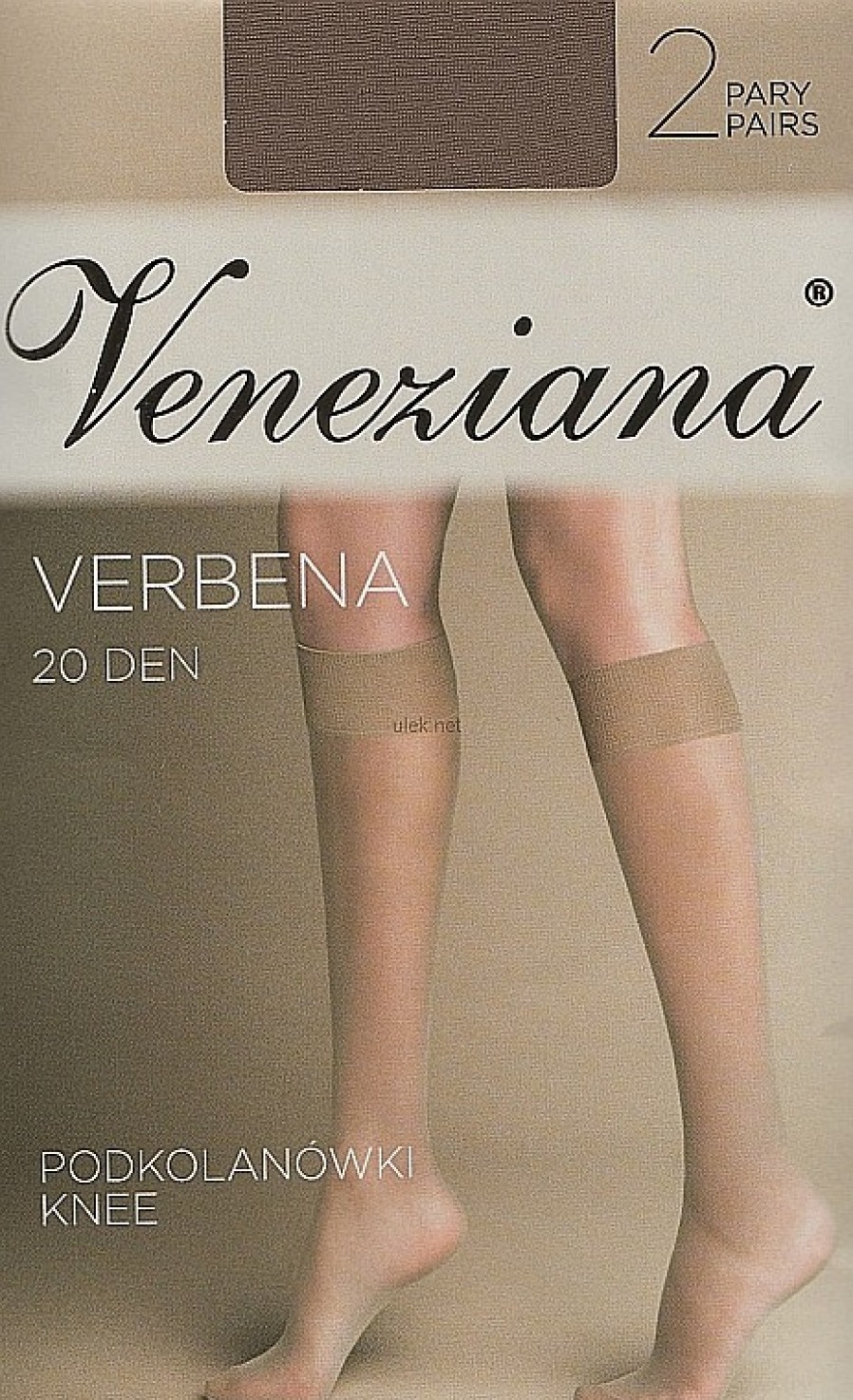 Veneziana Medias Largas Verbena, 20 Den, Argento Medias Largas