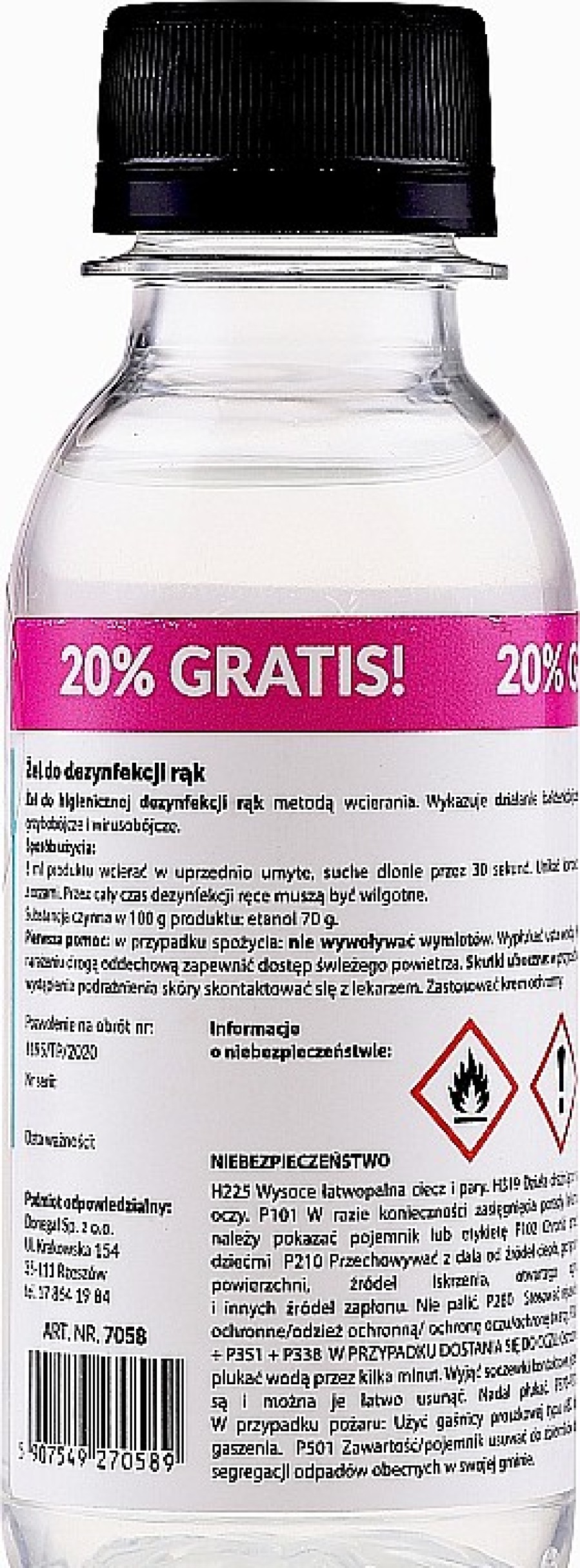 Donegal Gel Desinfectante De Manos Antibacteriano A Base De Alcohol Et Lico Antis Pticos