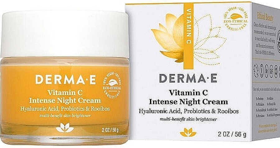 Derma E Crema De Noche Con Vitamina C Y Extracto De Rooibos Cosm Tica Org Nica