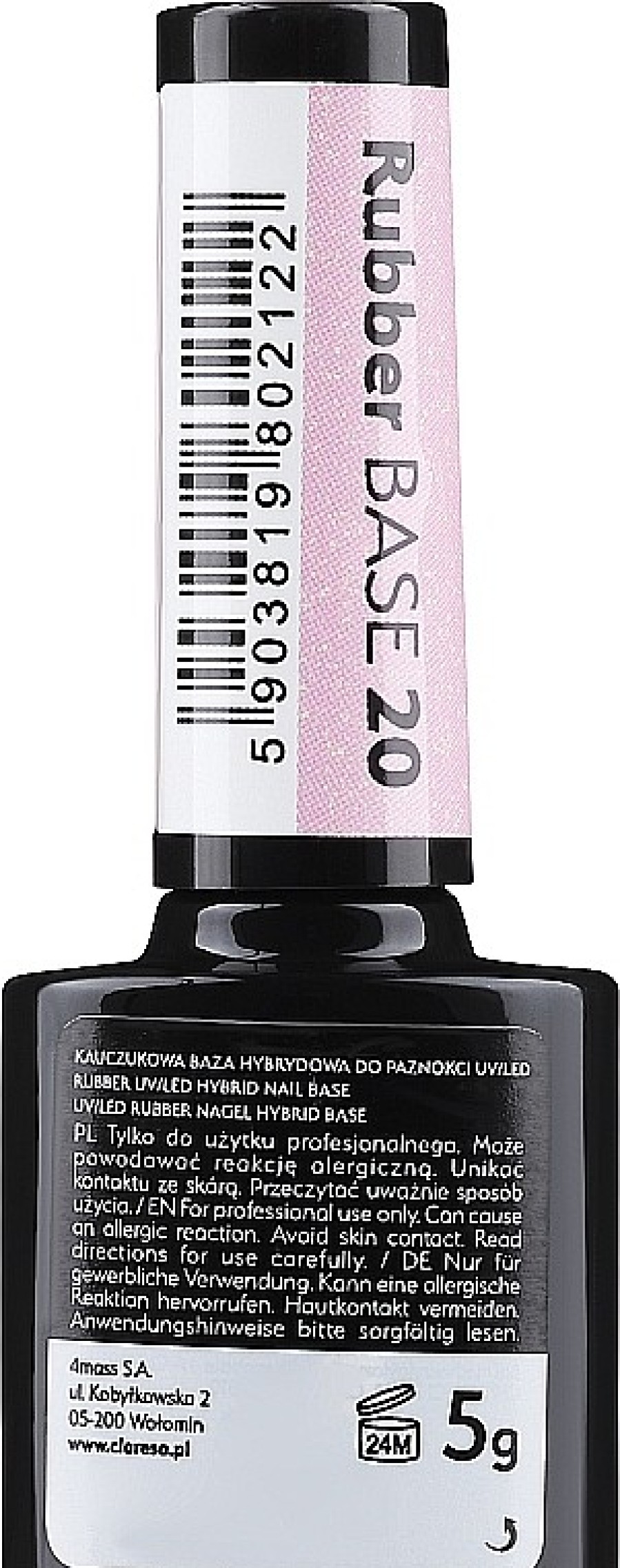 Claresa Base Coat Rubber, Uv/Led Bases De Esmalte De U As