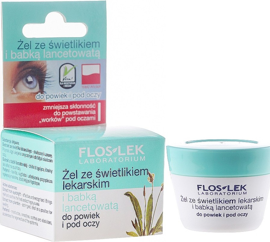 Floslek Gel Para Contorno De Ojos Con Extractos De Camomila Y Plantago Geles Contorno De Ojos