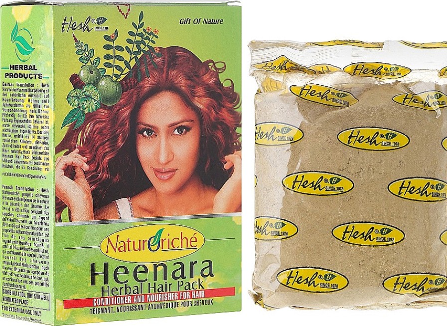 Hesh Henna Para Cabello Con Hierbas Naturales Henna