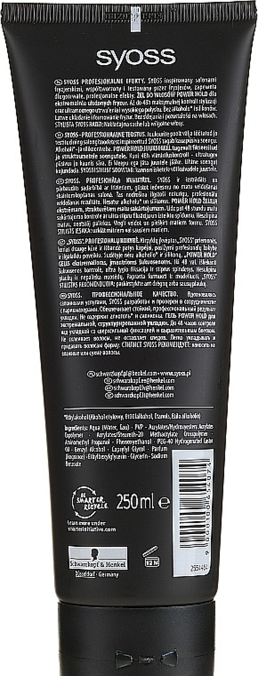 Syoss Gel Moldeador De Cabello, Fijaci N Extra Fuerte Geles