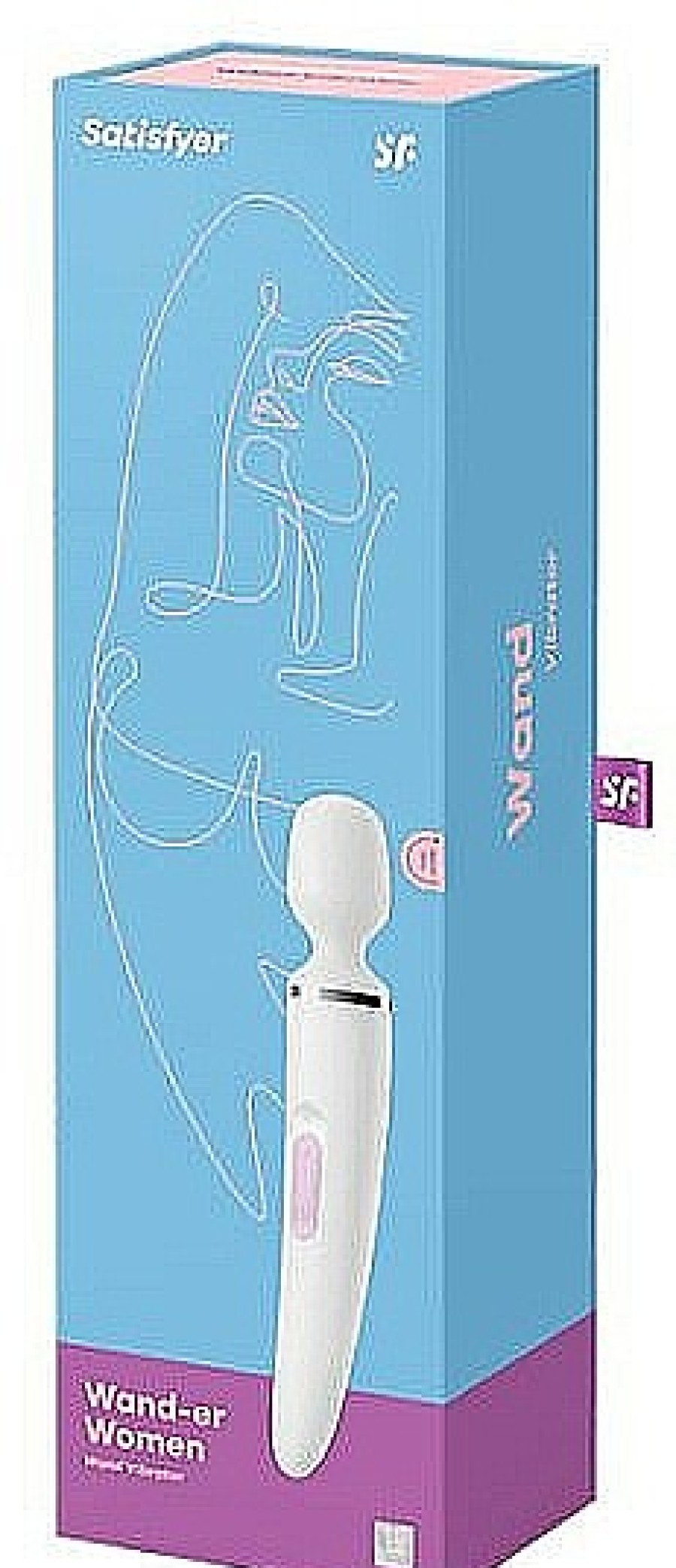 Satisfyer Vibrador Wand De Silicona, Blanco Juguetes Sexuales