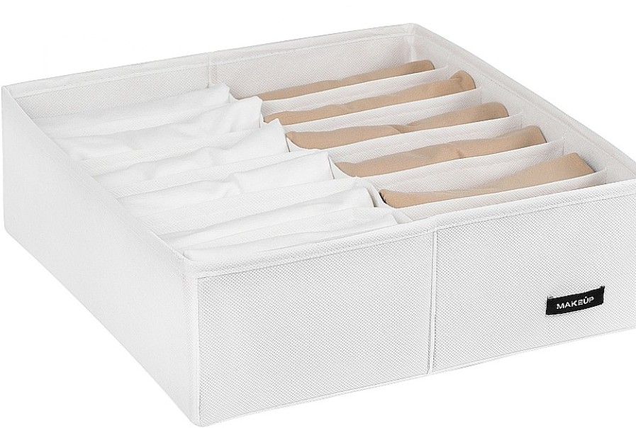 MAKEUP Organizador Con 12 Celdas, Blanco (30X30X10Cm) Organizadores Ropa Interior