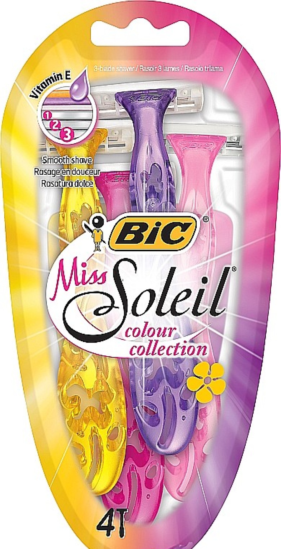 Bic Maquinillas De Depilar Desechables, 4 Uds. Maquinillas De Depilaci N