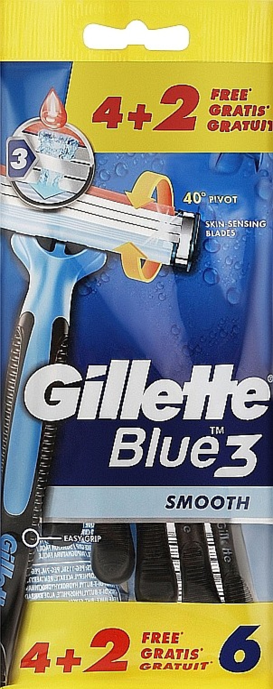 Gillette Maquinillas De Afeitar Desechables 6Uds. Maquinillas De Afeitar